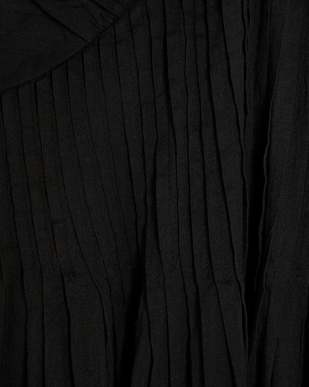 Black Premium flutter midi dress